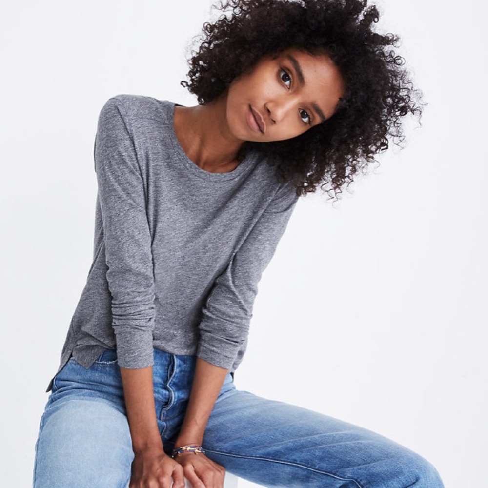 🌿3/$30🌿 Madewell grey crew neck long sleeve